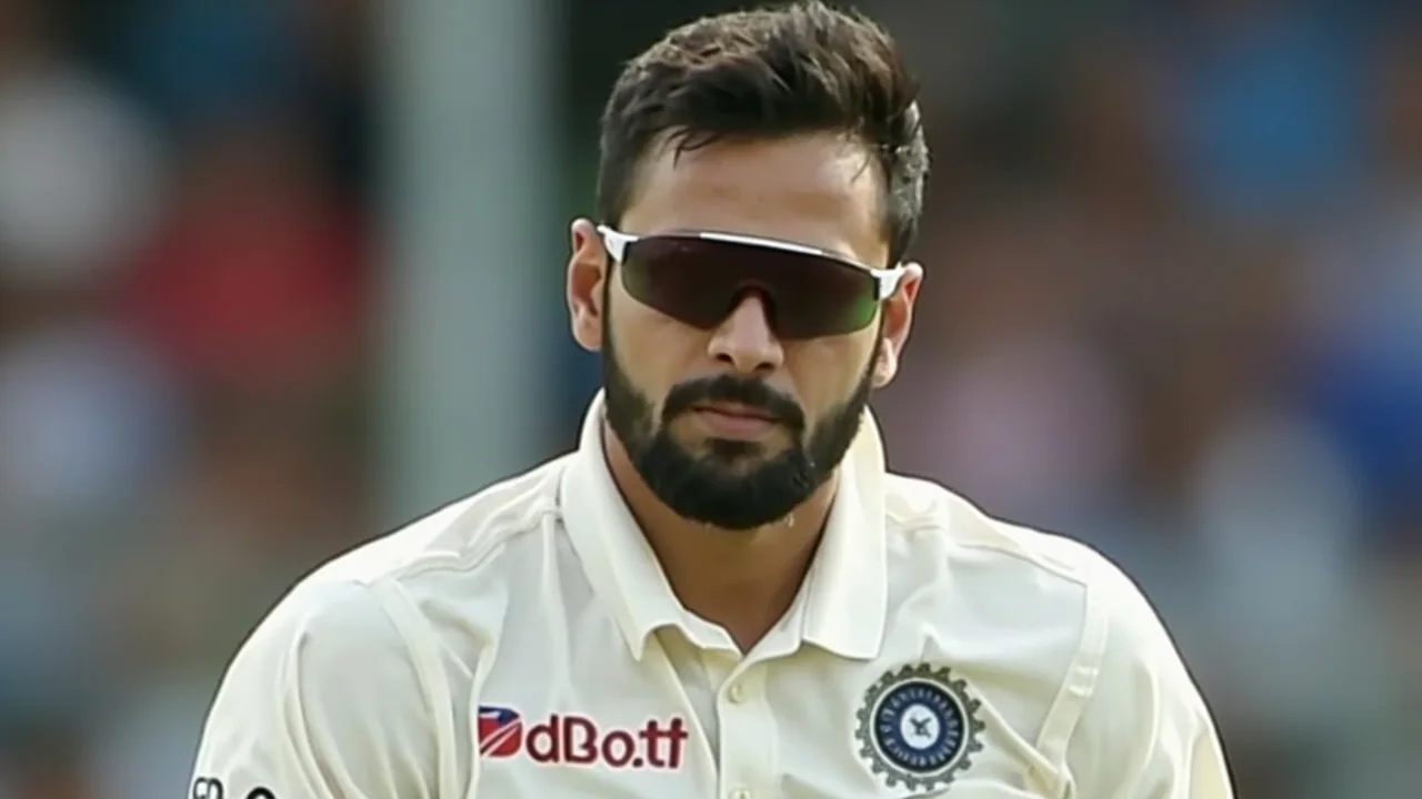 Ravindra Jadeja in his delivery stride, left arm angled over the top, bowling into a fifth-day rough at Galle International Stadium